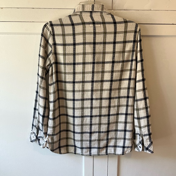 Current Elliott The Perfect Shirt in Gable Green Woodland Small - Picture 4 of 10